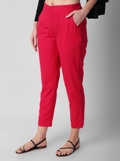 Bubblegum Breeze Women Cotton Pants casual and semi formal daily trousers