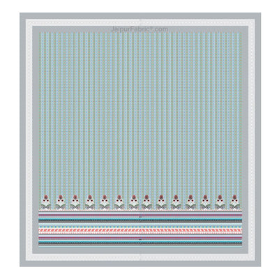 Modern Spread Grey Cotton King Size Bedsheet