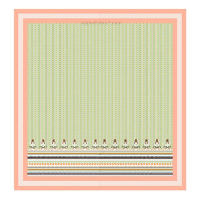 Modern Spread Peach Cotton King Size Bedsheet