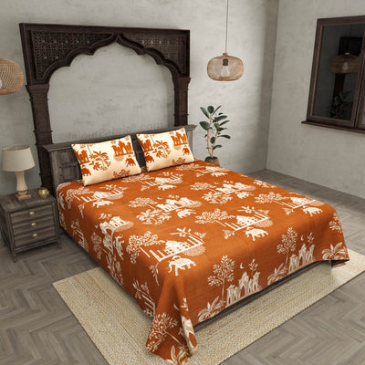 Royal Heritage King Size Cotton Bedsheet – Choose Your Shade of Elegance