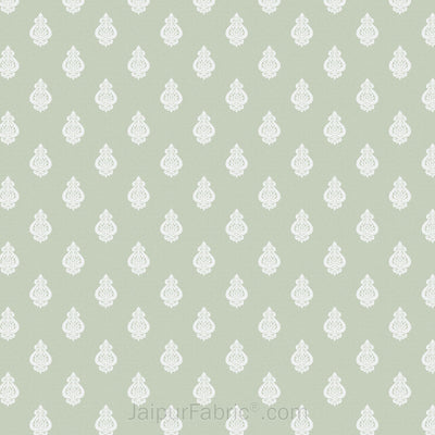 Ethnic Kalash Green King Size BedSheet