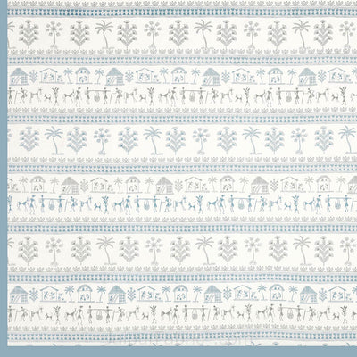 JaipurFabric® urban tribals blue super king size premium cotton bed sheet