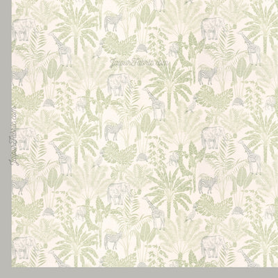 Safari Adventure Super King Size  Bedsheet with Grey Border and Animal Prints