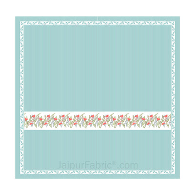 Sea Green Eco Friendly Pure Cotton King Size Double BedSheet