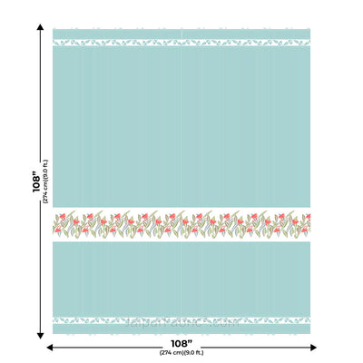 Sea Green Eco Friendly Pure Cotton King Size Double BedSheet
