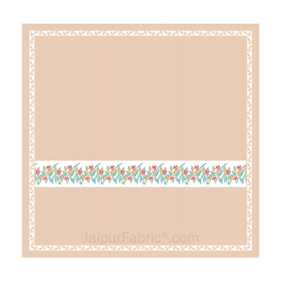Peach Eco Friendly Pure Cotton King Size Double BedSheet