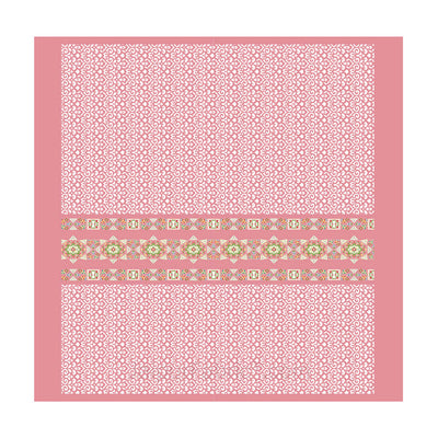 Pink Ethnic Pure Cotton King Size Double BedSheet