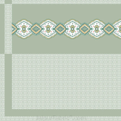 Light Green Oasis Pure Cotton King Size Double BedSheet