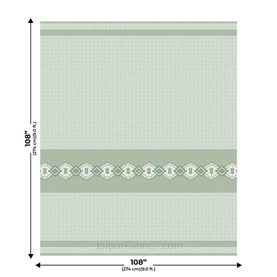 Light Green Oasis Pure Cotton King Size Double BedSheet