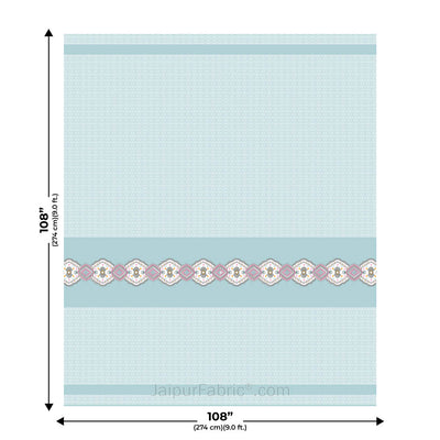 Blue Oasis Pure Cotton King Size Double BedSheet