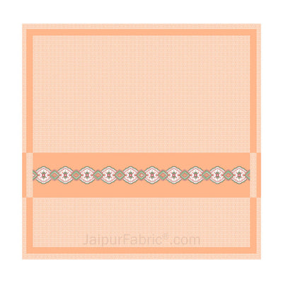 Peach Oasis Pure Cotton King Size Double BedSheet