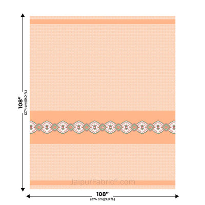 Peach Oasis Pure Cotton King Size Double BedSheet