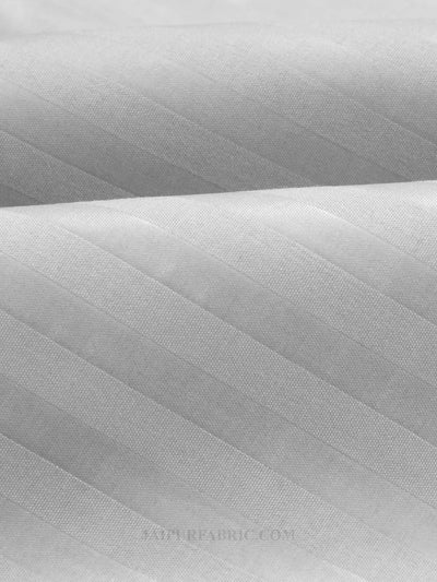 Silver Grey Satin Stripes Single BedSheet
