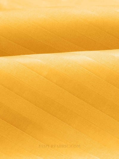 Mango Yellow Satin Stripes Single BedSheet