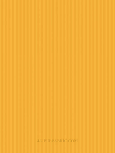 Mango Yellow Satin Stripes Single BedSheet