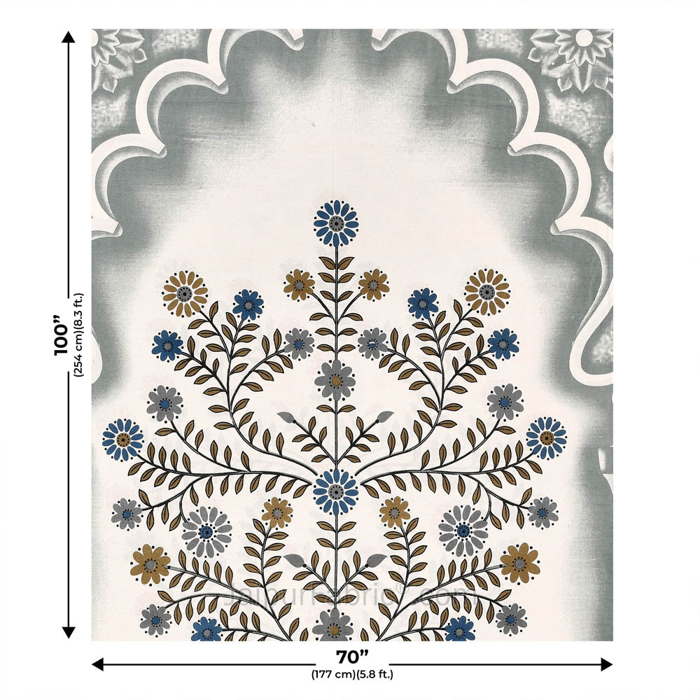 Hearty Welcome Green Single Bed Size Cotton Bedsheet