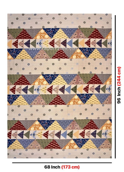 Barmeri Pastel Delight – Twill Cotton Single Bedsheet with Two Pillow Covers