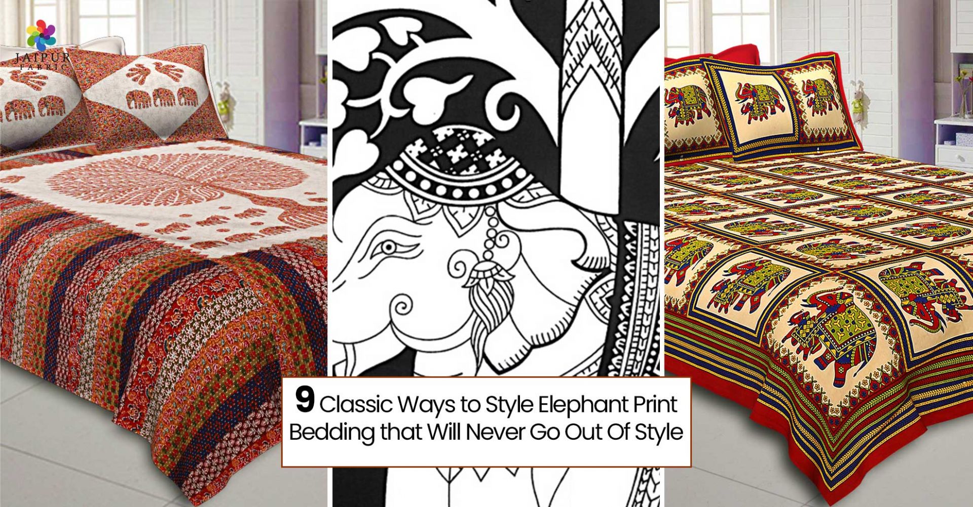 Elephant Print Bedding