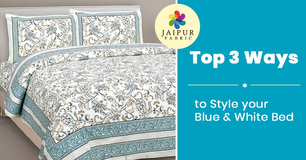 Top 3 Ways to Style your Blue and White Bed