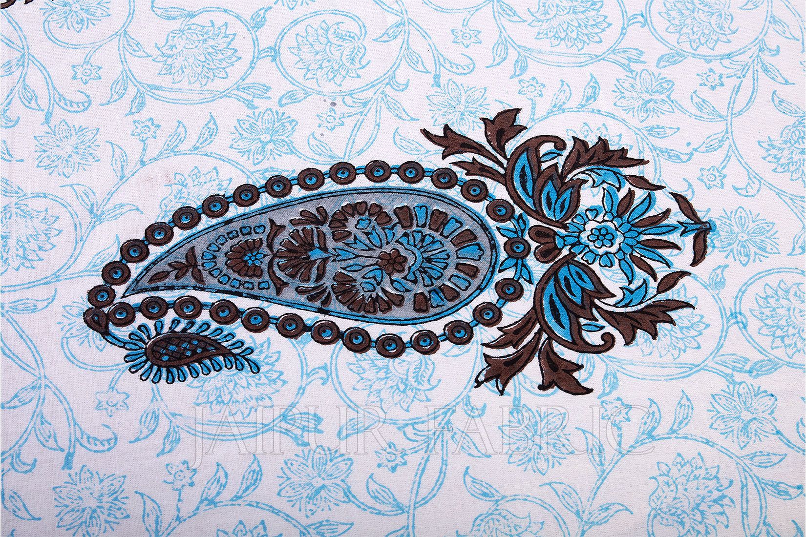 Blue Keri Print Table Cover