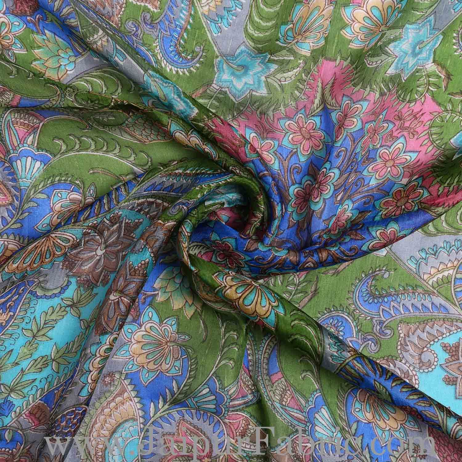 Silk Scarf Floral Diamond pattern