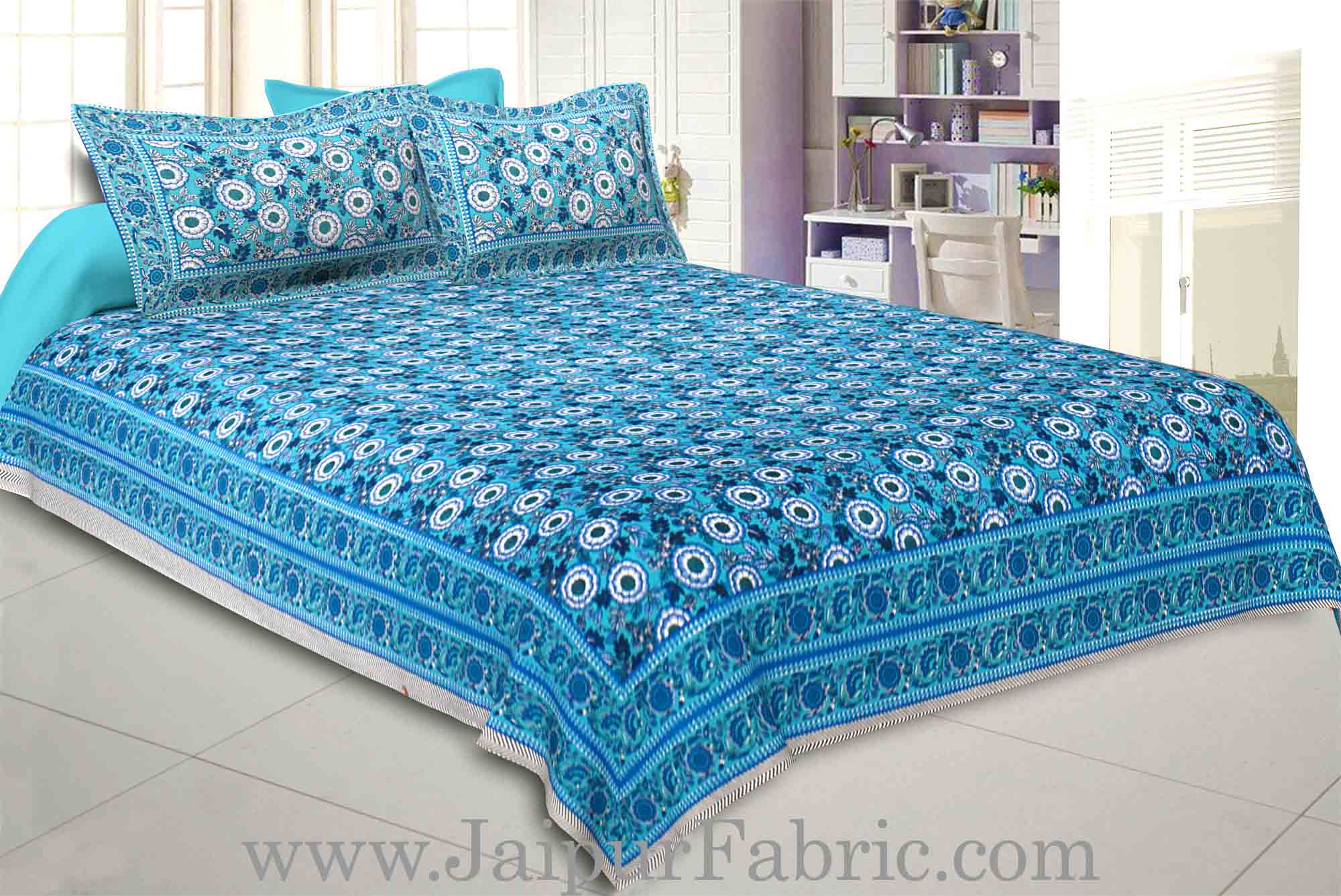 Majestic Motif Double Bedsheet