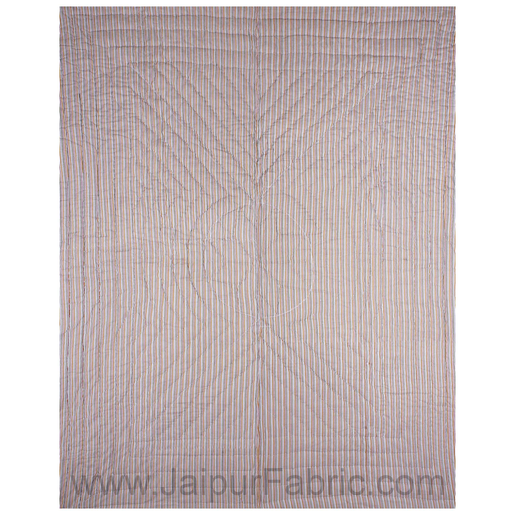 Jaipuri Quilt Redish Bagru Print Double Bed Quilt