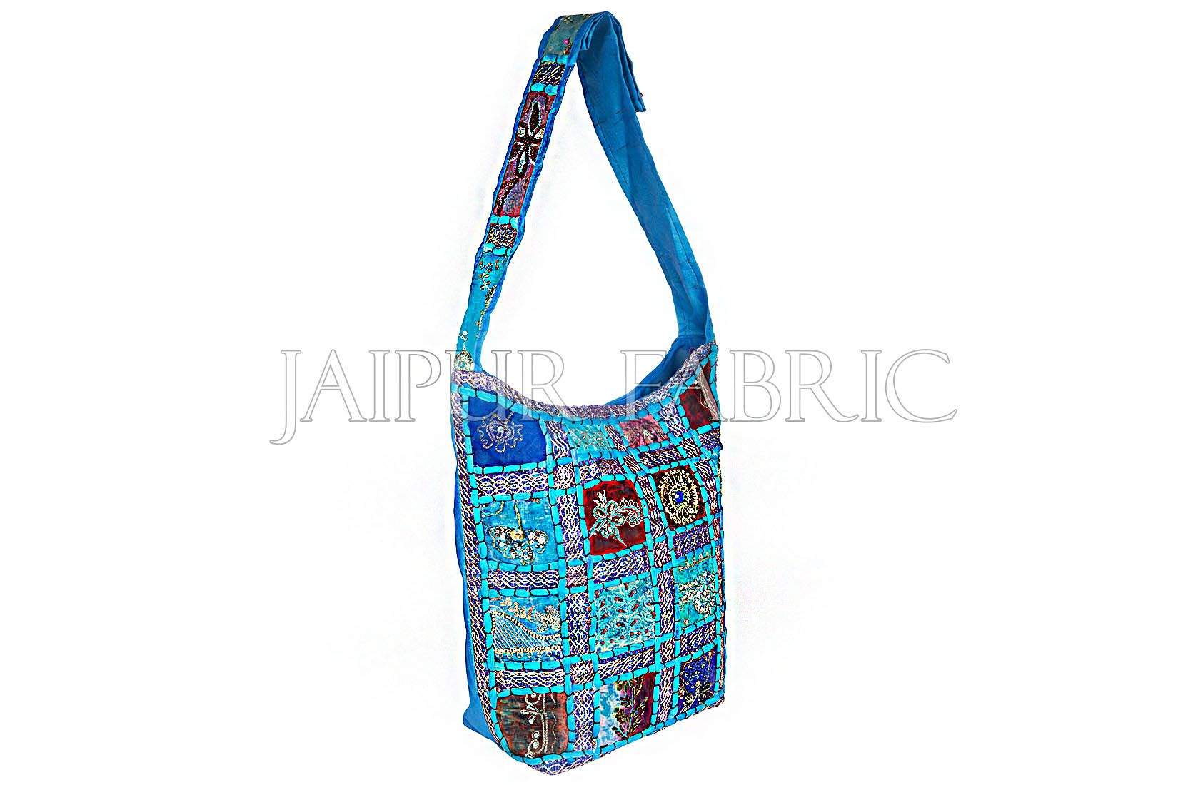 Zari Embroidered With Bead Work & Applique Sling Bag