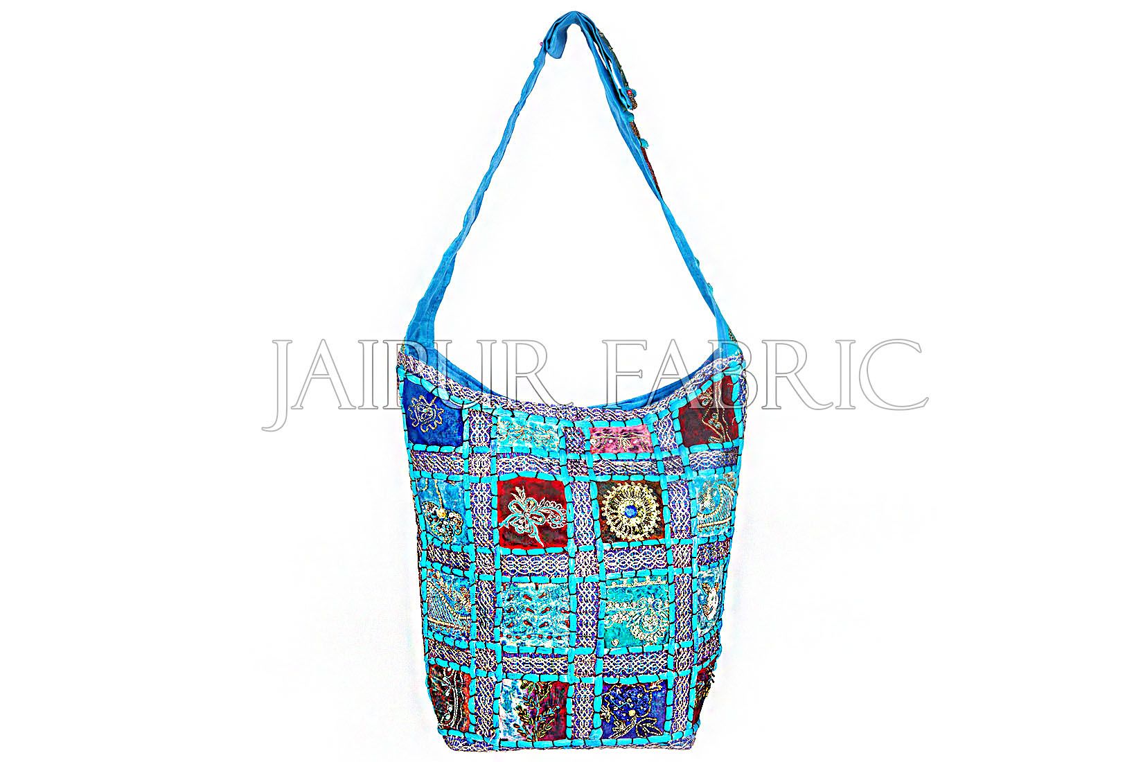 Zari Embroidered With Bead Work & Applique Sling Bag