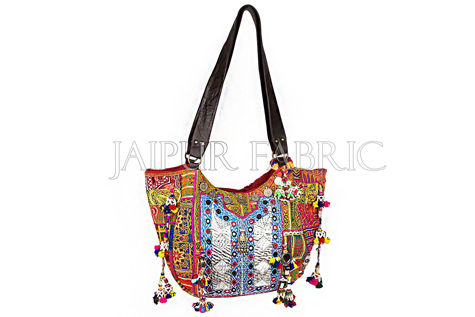 Antique Sikri Work With Pure Leather Hand Bag