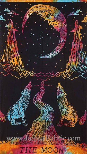 Moon tapestry wall hanging and beach throw