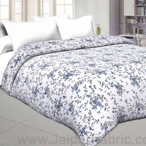 Muslin Cotton Double bed Reversible mulmul Dohar in floral print