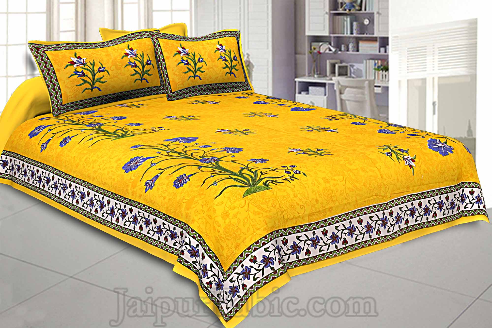 COMBO118 Beautiful Multicolor 4 Bedsheet + 8 Pillow Cover