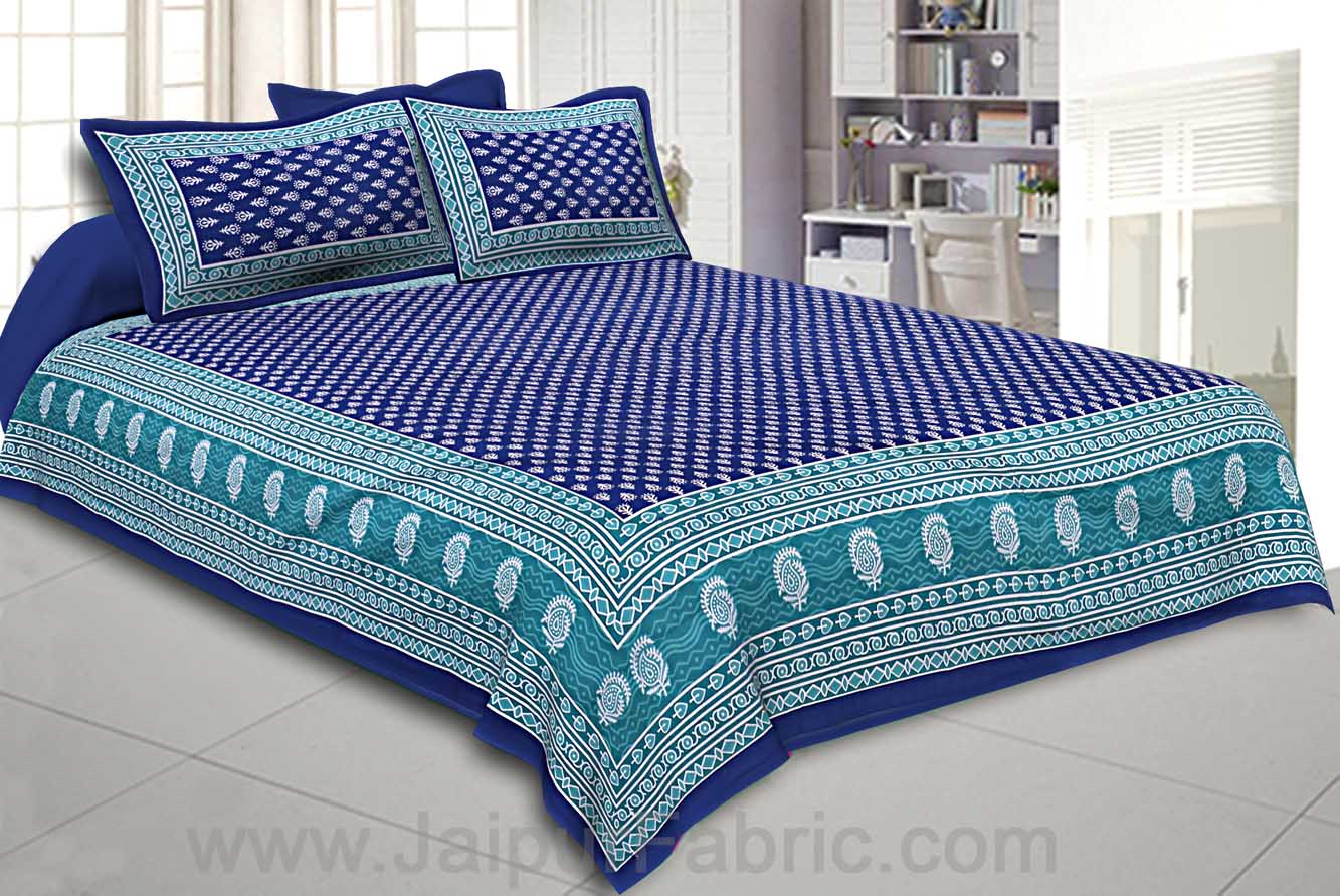 COMBO75- Set of 1 Double Bedsheet and  1 Single Bedsheet With  2+1 Pillow Cover