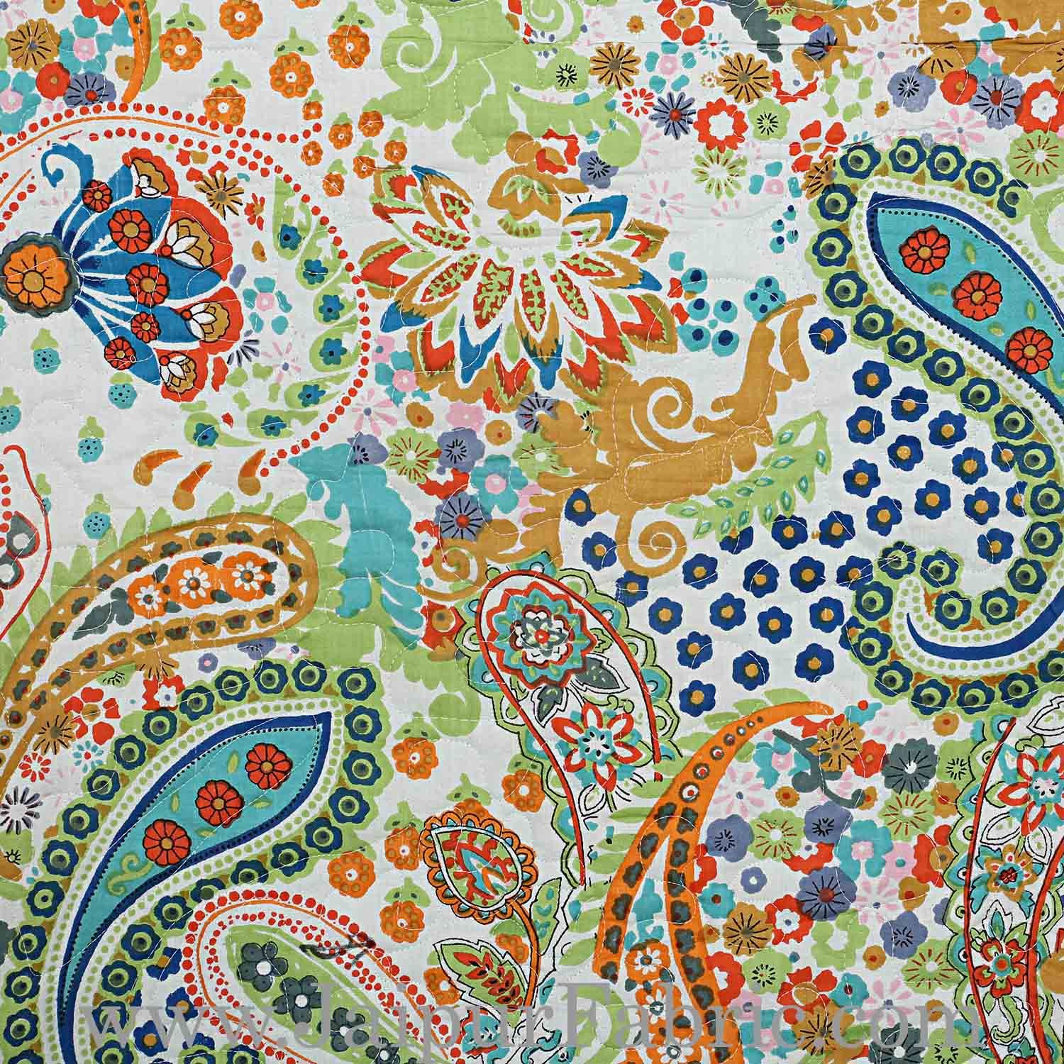 Comforter Printed Paisley Print Super Fine Cotton Multi Uses