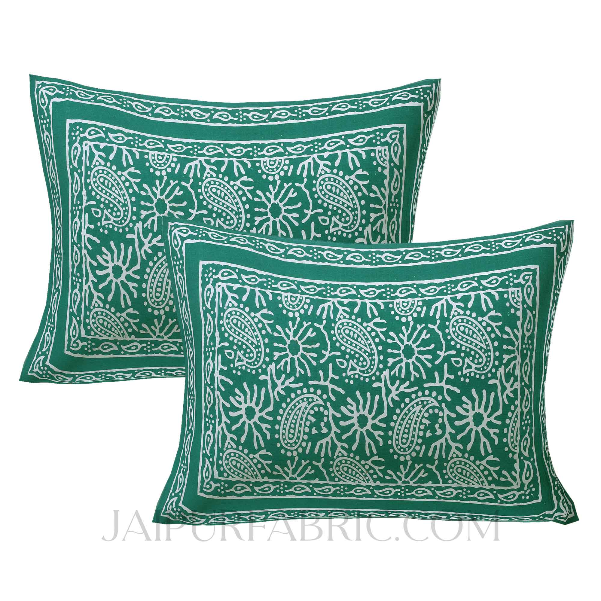 Aqua Kingdom Green Double Bedsheet