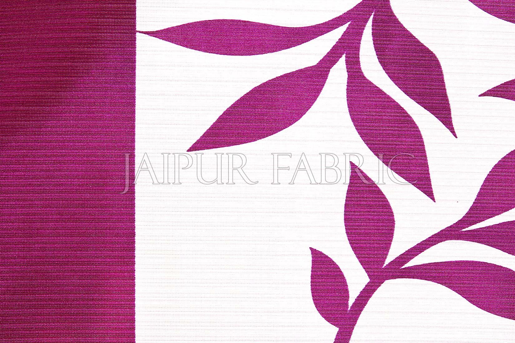 Purple leaf Printed Polyester Curtain
