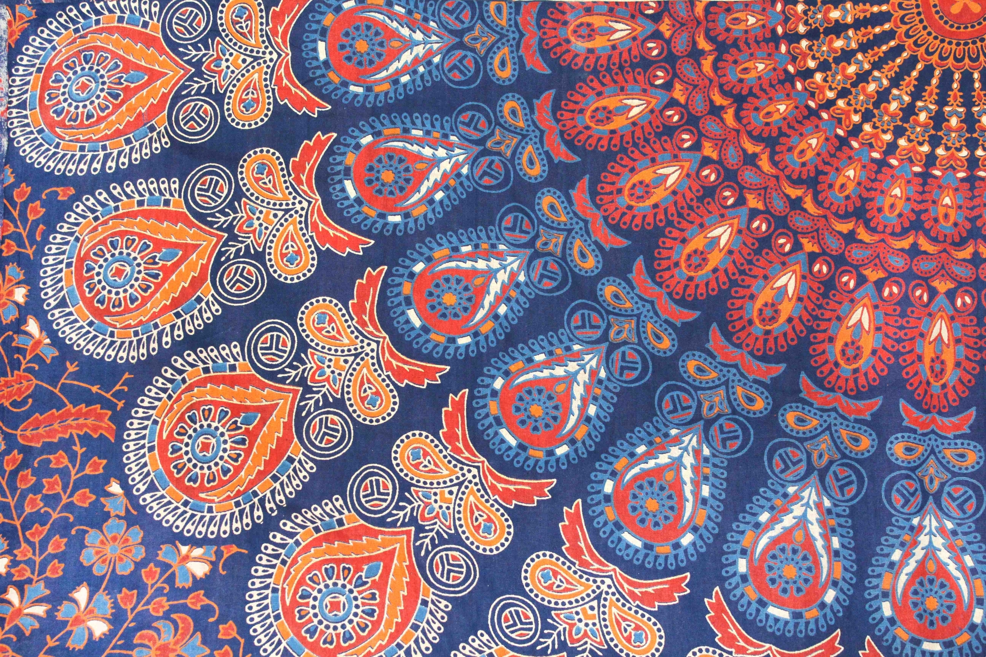 Color full Peacock Print Single Bed Sheets