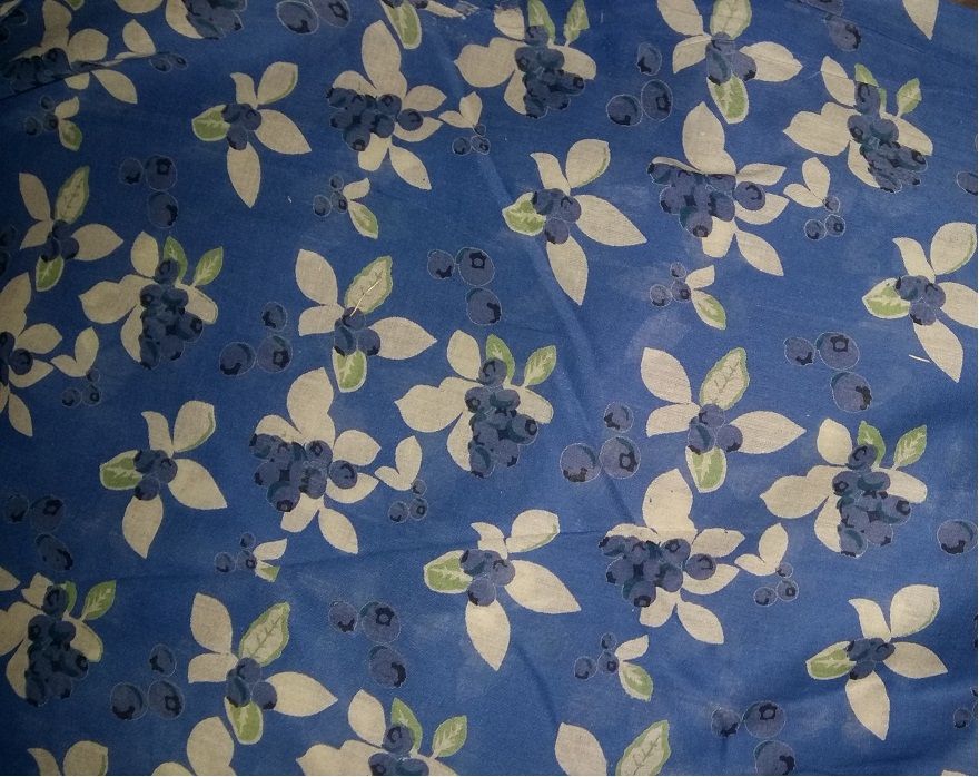 Blue Leaf Pattern scarf
