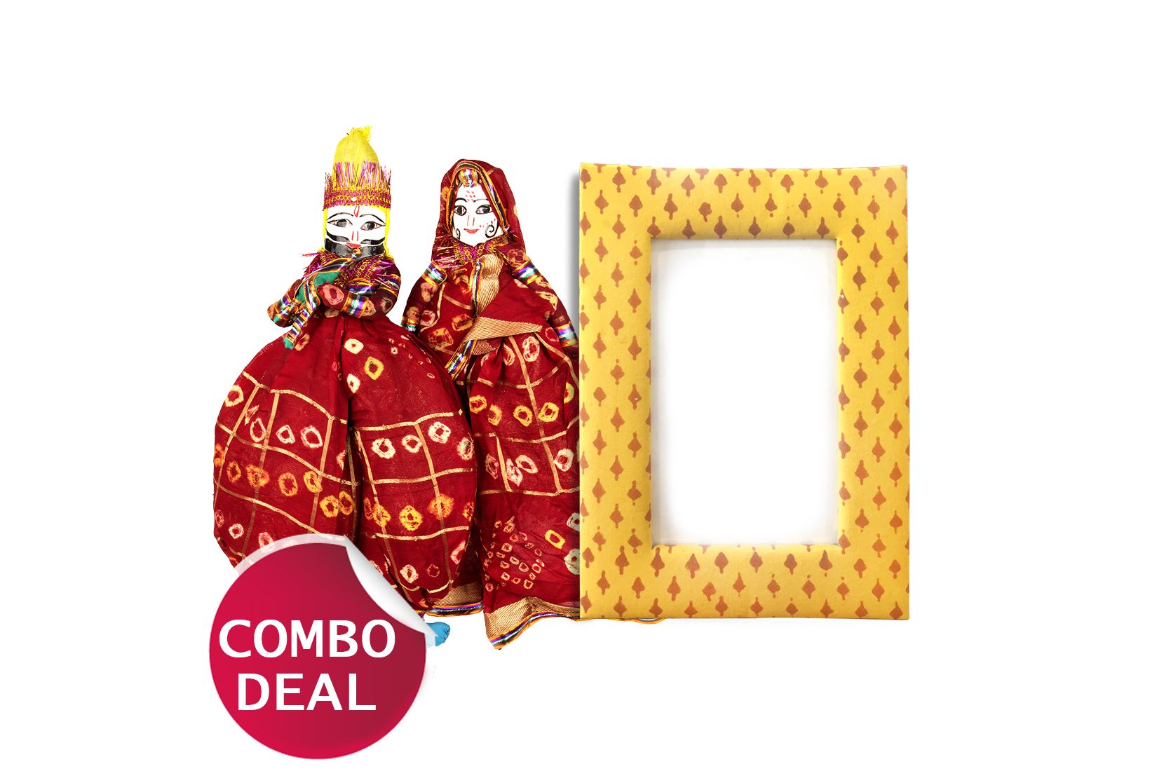 COMBO3 - Set of Handmade Puppets and Cushioned Frames