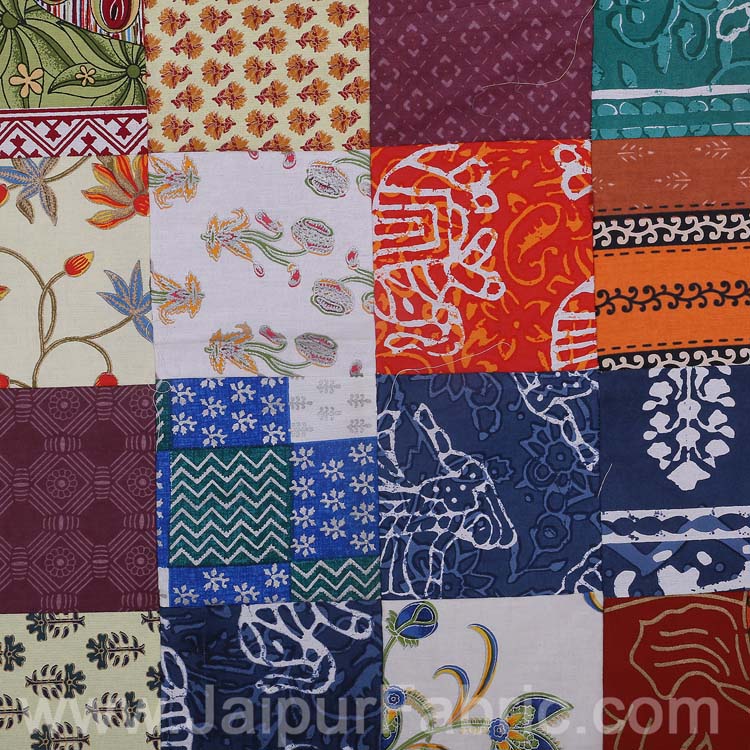 Colorful Patchwork Royal Diwan Set