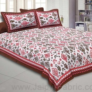 Double bedsheet Brick  Seamless Traditional Print