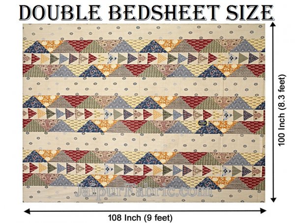 COMBO200 Beautiful Barmeri 1 Double Bedsheets + 1 Single Bedsheet + 4 Pillow Covers
