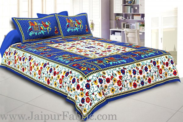 COMBO101 Beautiful Multicolor 4 Bedsheet + 8 Pillow Cover