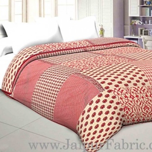 Double Bed Dohar Smooth Cotton Cover Small  Boota Print Use As ( Blanket, Chaddar,Ac Quilt)
