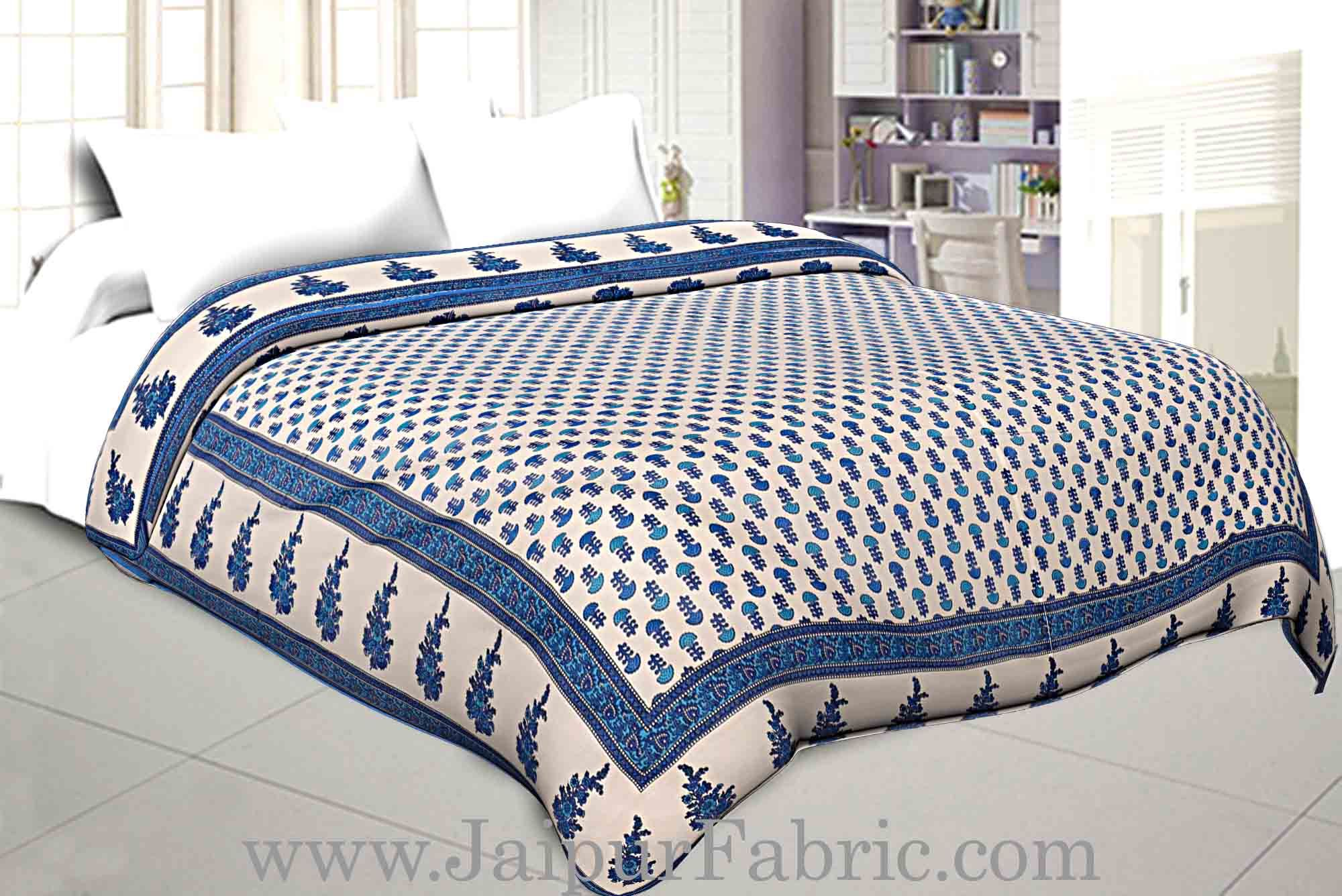 Double Bed Dohar Fine Smooth Cotton Floral Print  Use As Multi Purpose (Chaddar,Blanket ,Ac Quilt)