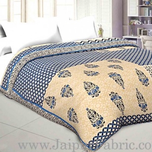 Double Bed Dohar Smooth Cotton Floral Print Use As (Blanket ,Ac Quilt ,Dohar)