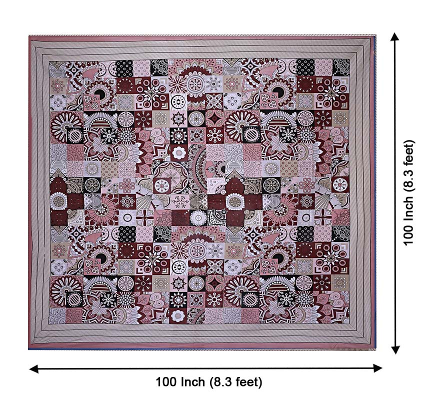 Sizzling squares pink bedsheet