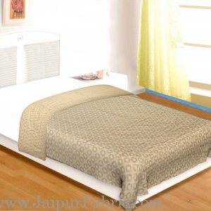 Muslin Cotton Single bed Reversible mulmul Dohar with pastel hand block print