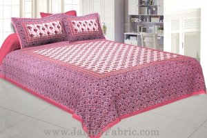 Wholesale Floral BedSheet Double Bed with Pink Base